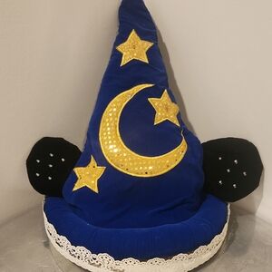 Disney Blue and Gold Light Up Wizard Hat
